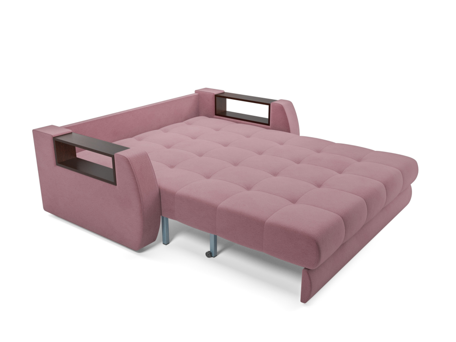 Диваны с ящиком для белья, Диван аккордеон Барон №3 ППУ 120х200 Велюр