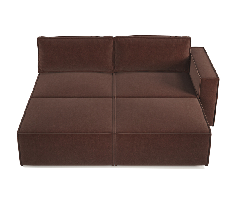 Диваны угловые в гостиную, Диван модульный Шарм 25 211х170х70 см, правый, велюр