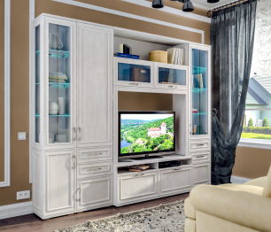 Витрина торцевая Флоренция СБ-2400 левая