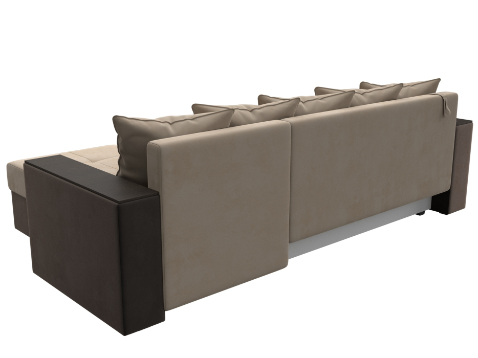 Диваны угловые в гостиную, Диван угловой Дубай Лайт угол универсальный, велюр/экокожа