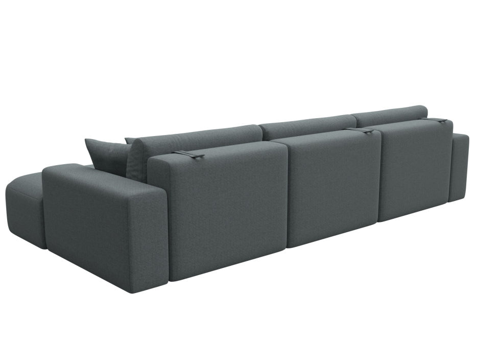 Диваны угловые в гостиную, Диван угловой Лига-036 НПБ Классик Лонг правый угол, рогожка Амур