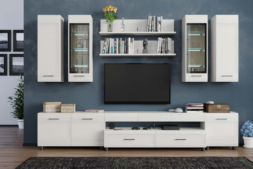 Стенки для гостиной, Модульная гостиная Камелия композиция 9