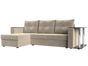 Угловой диван Атланта левый угол, микровельвет