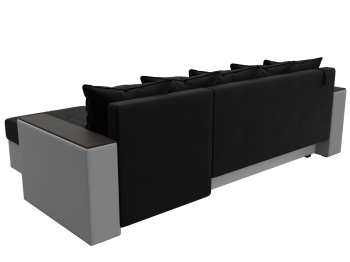 Диван угловой Дубай Лайт угол универсальный, микровельвет/экокожа