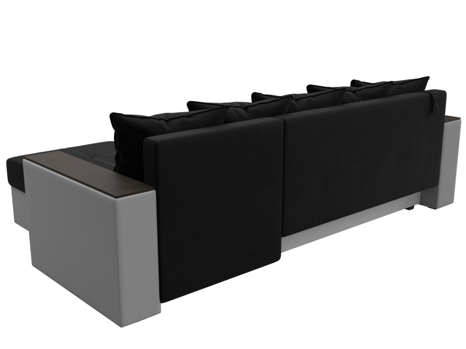 Диваны угловые в гостиную, Диван угловой Дубай Лайт угол универсальный, микровельвет/экокожа