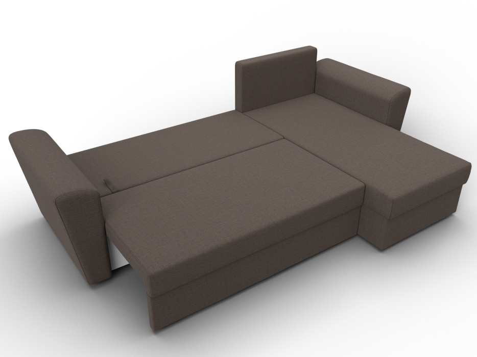 Диваны угловые в гостиную, Угловой диван Амстердам Лайт правый угол, рогожка Амур