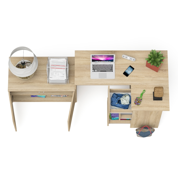 Угловые, Тумба широкая Мори 900 и угловой стол компьютерный Мори правый