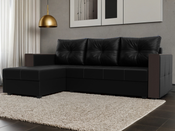 Угловой диван Валенсия Лайт левый угол, экокожа