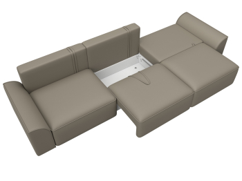 Диван прямой Лига-048 НПБ Лонг, экокожа GRIFON