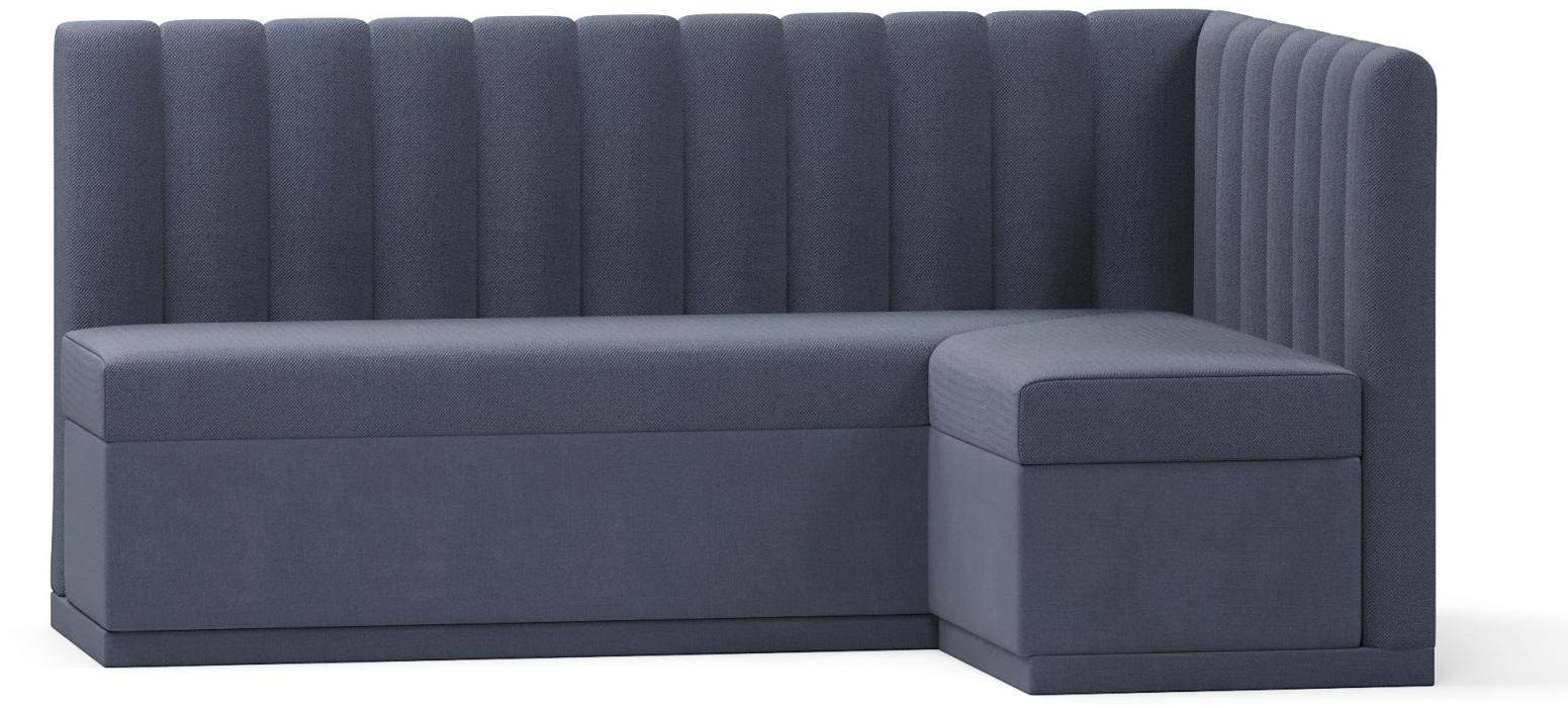 Диваны угловые, Кухонный угловой нераскладной диван Кафф, велюр