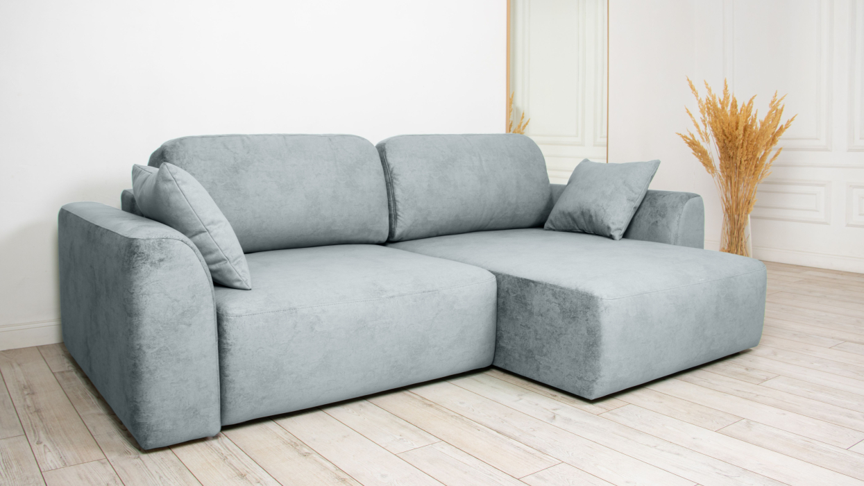 Диваны угловые в гостиную, Диван угловой Trump mini, велюр