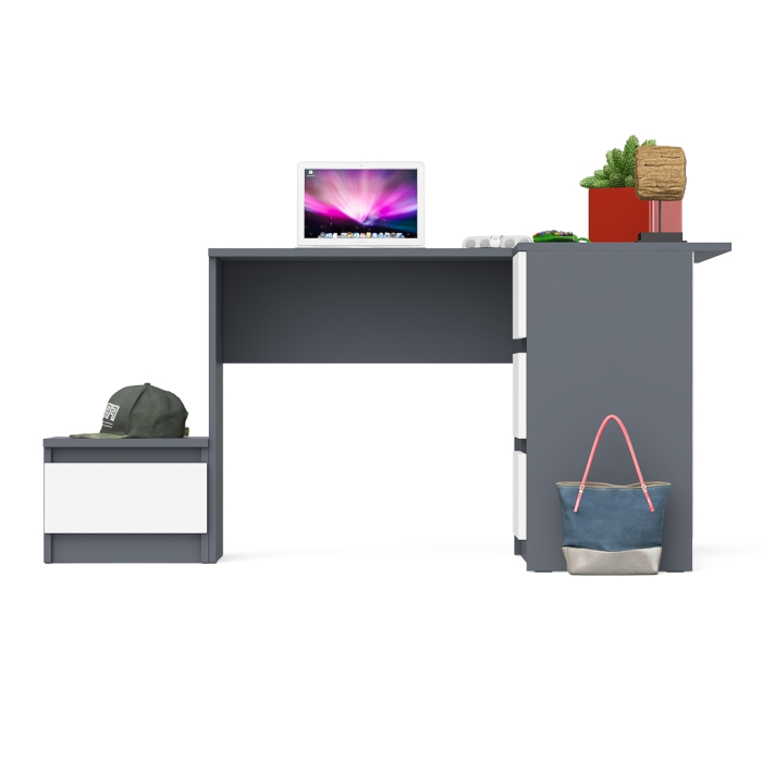 Угловые, Угловой компьютерный стол Мори МС-16 правый с тумбой ТМП400