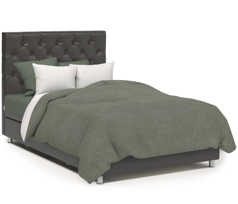 Мягкая кровать, Кровать тахта Шармэль 90 с подъемным механизмом, шенилл / экокожа