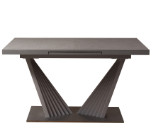 Обеденные столы, Стол трансформер Rise (сатин. сталь)