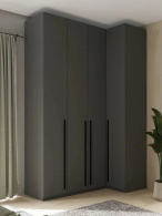 Угловые шкафы, Угловой шкаф для одежды распашной с ящиками и антресолью, София, 2600х1700х900мм