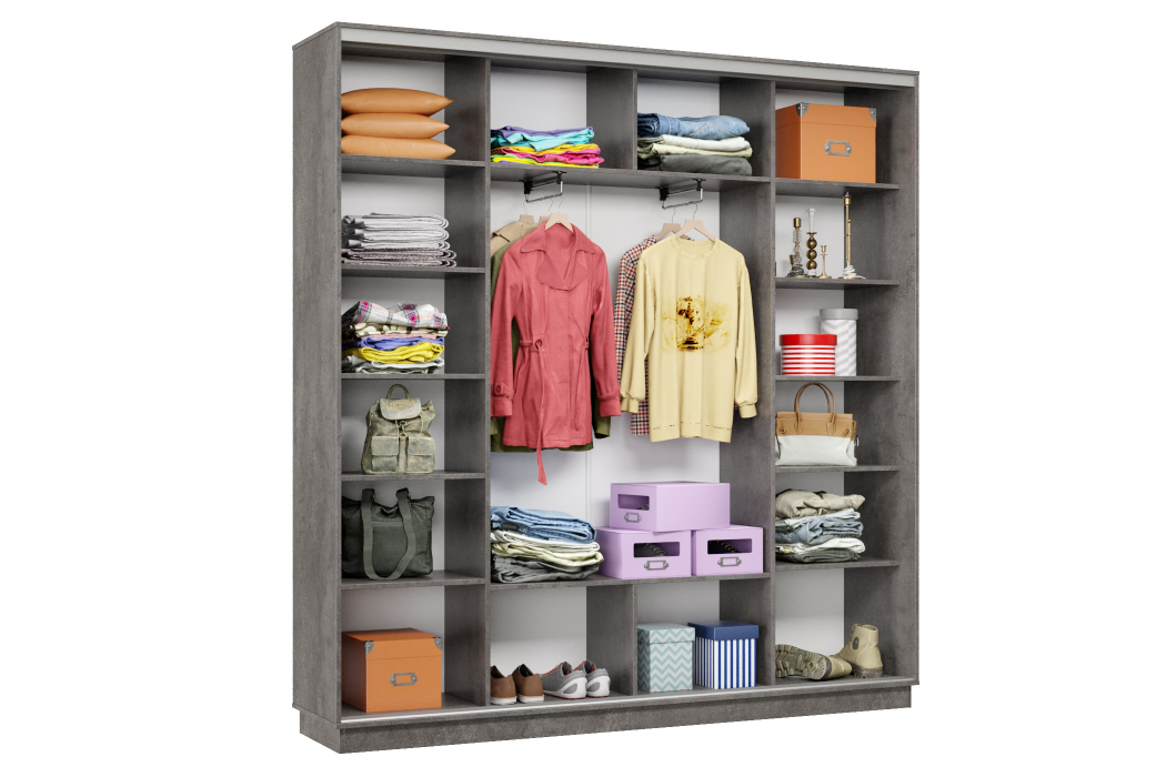 Шкафы-купе 3-х дверные, Шкаф-купе Премьер Лайт 33 (11;08;11) трехдверный