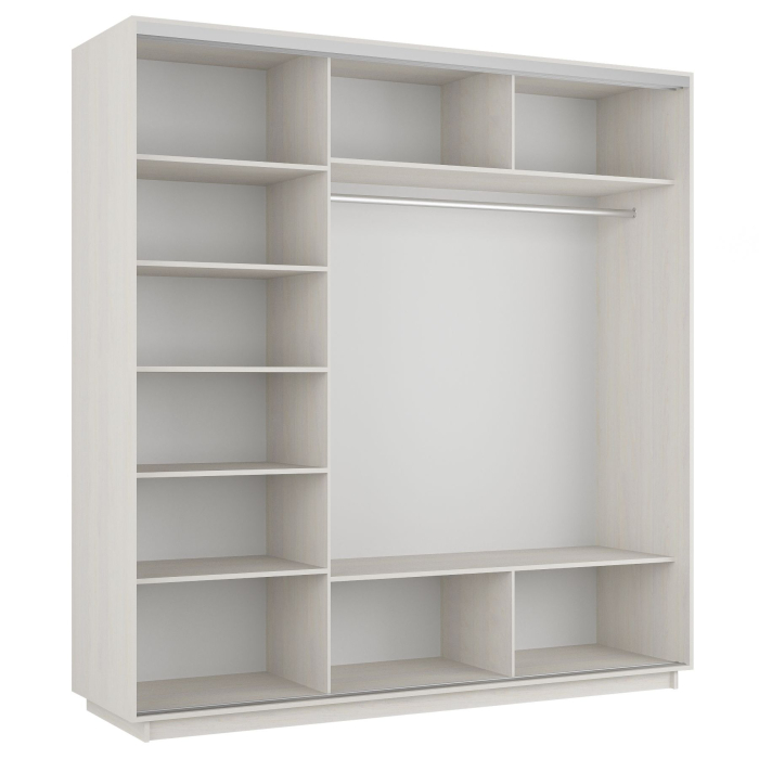 Шкафы-купе, Шкаф-купе Экспресс Медиум (1 зеркало) трио 2400 x 2100 x 600