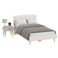 Спальные гарнитуры, Полутораспальная кровать Афина 1200 с тумбой прикроватной