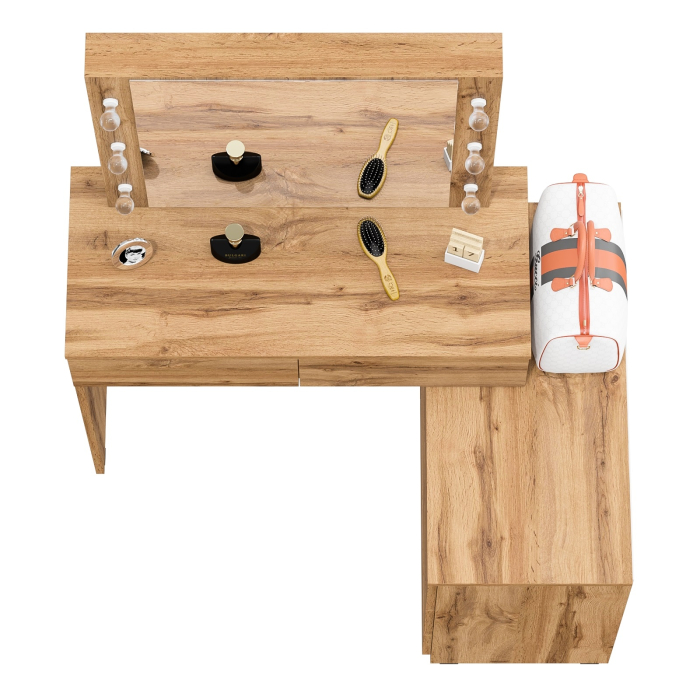 С зеркалом, Туалетный столик с подсветкой 110