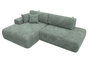 Диван угловой Лига-036 НПБ Модерн левый угол, велюр BRUT