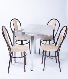 Обеденная группа 80 Хром/венские