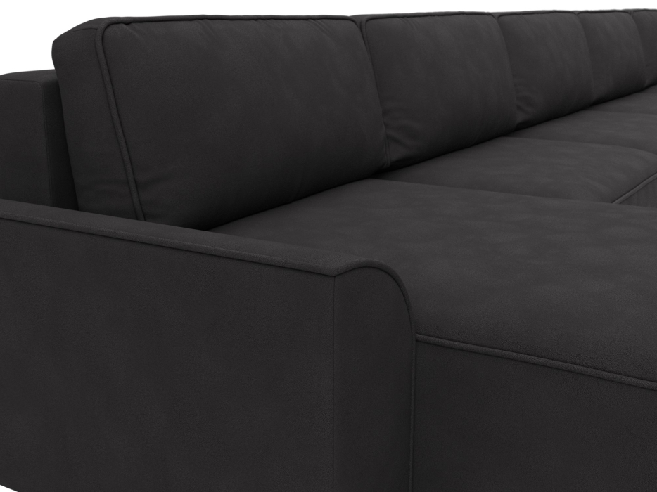 Диваны еврокнижки, Диван П-образный Лига-048 НПБ МегаЛонг, замша JOLY