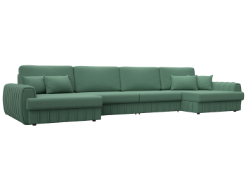 Диван П-образный Лига-057 НПБ Лонг, рогожка Амур