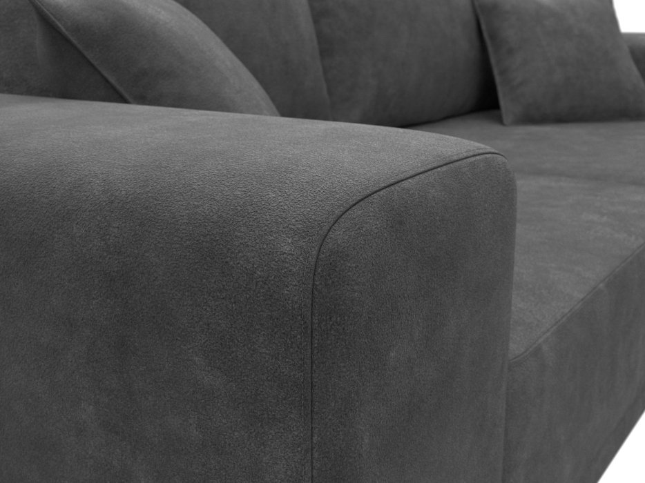 Диваны кровати со спальным местом, Диван прямой Льюес, велюр BRUT