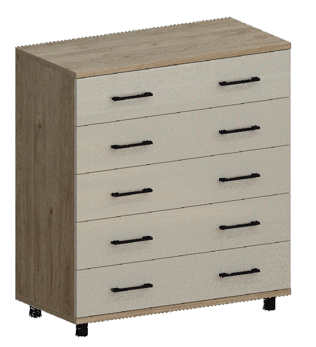 Комоды, Модульная система Грейс Комод КМ-5021  Гикори Джексон Светлый