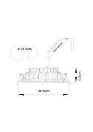 Встраиваемый светильник RIFLESSIONE 15см круг