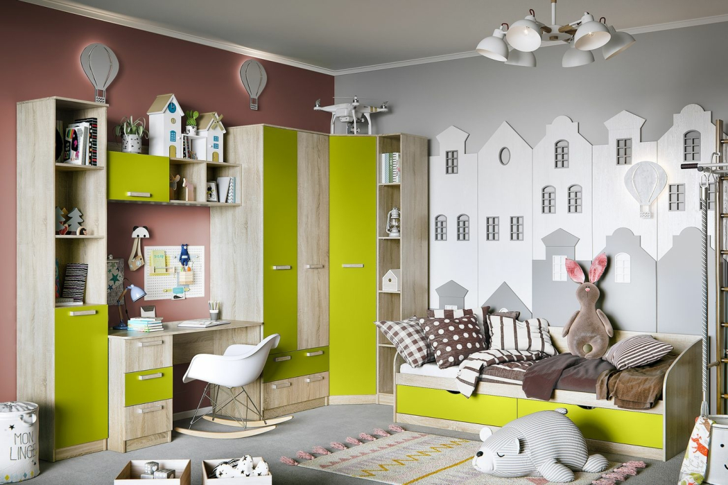 Детские столы, Акварель НМ 009.19-05 М2 Стол для компьютера