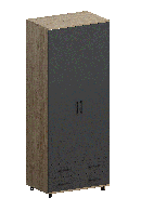 Шкафы двухстворчатые, Модульная система Грейс Шкаф ШК-5005  Гикори Джексон Светлый