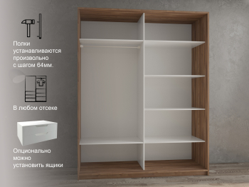 Шкаф-купе 2х дверный Кааппи 7 140х60