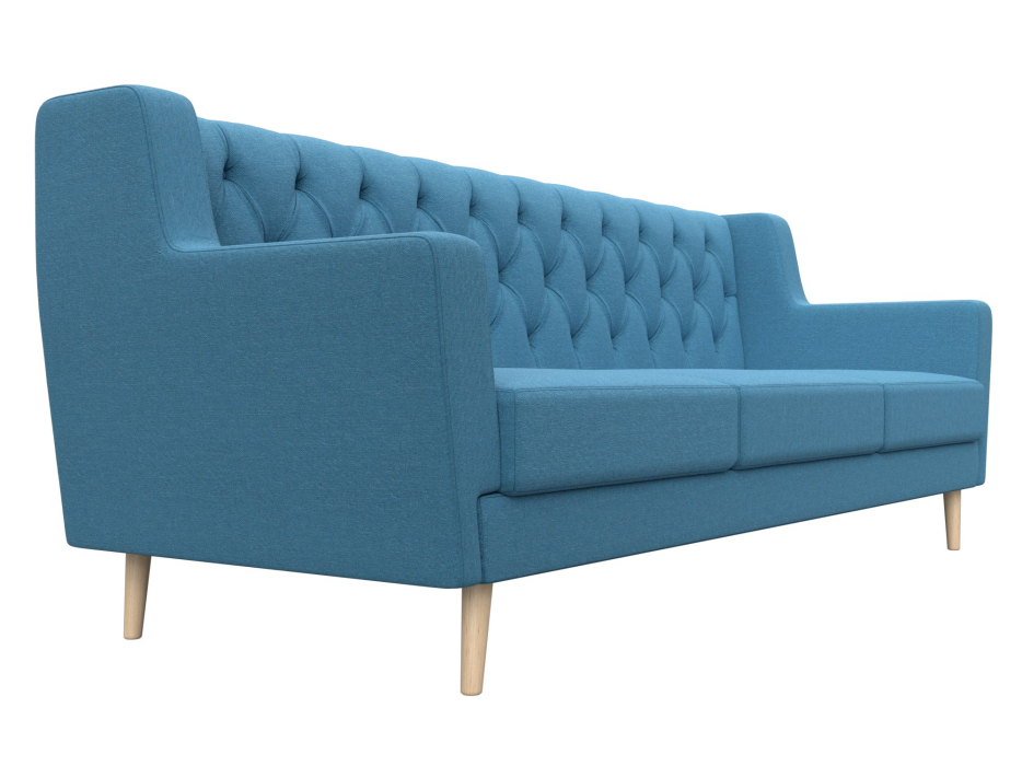 Диваны прямые кухонные, Диван кухонный прямой Брайтон 3 Люкс, рогожка Амур