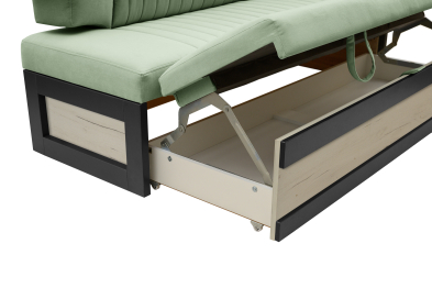 Прямой кухонный диван Парус 188 Дуб крафт белый