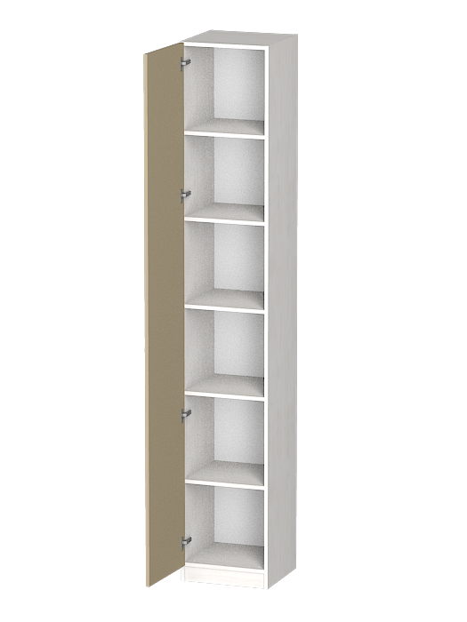 Шкафы одностворчатые, Распашной шкаф Лайф с полками 40*40*240 Северное дерево