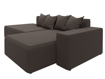 Диван угловой Лига-079 угол правый, рогожка Амур