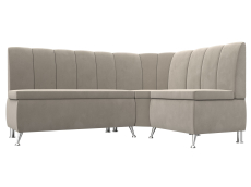 Диваны угловые кухонные, Диван кухонный угловой Кантри правый угол, микровельвет