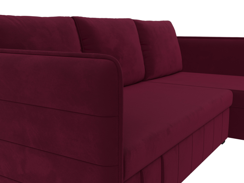 Диваны угловые в гостиную, Диван угловой Слим универсальный угол, микровельвет