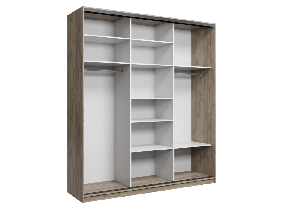 Шкафы-купе, Шкаф купе 3-х дверный АЙСБЕРГ ЛОФТ 210 +зеркало