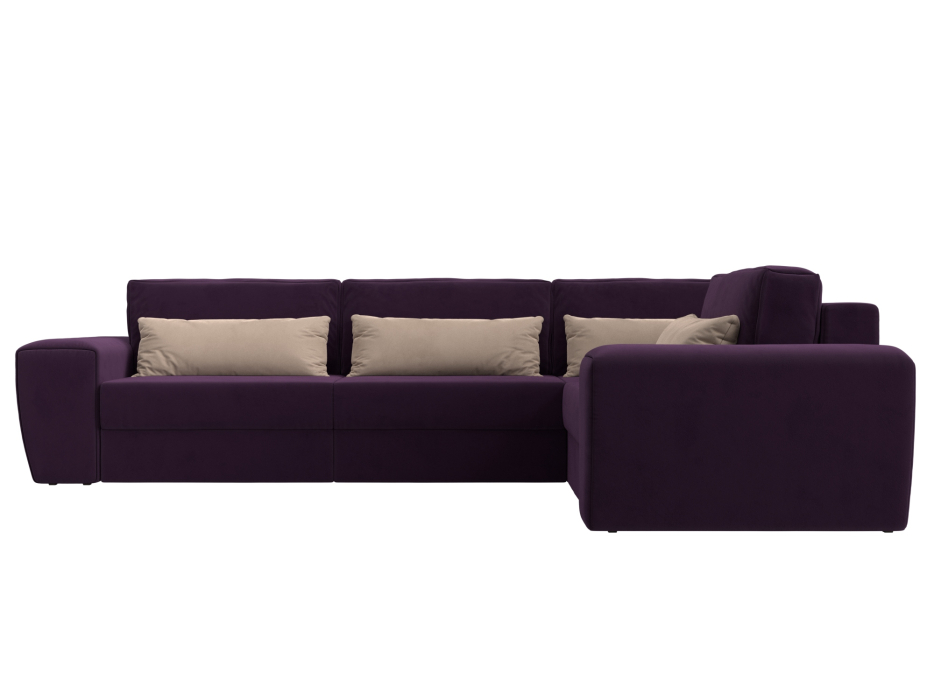 Диваны угловые в гостиную, Диван угловой Лига-008 Long правый, велюр