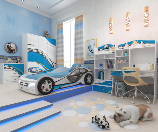 Кровать машина La-Man (190*90) 