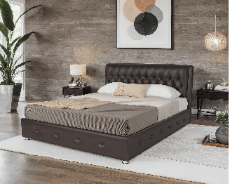 Кровать Граф 140 см (Экокожа)