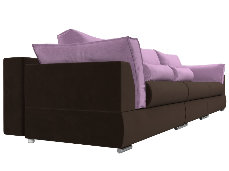 Диваны с ящиком для белья, Прямой диван Пекин Long, микровельвет