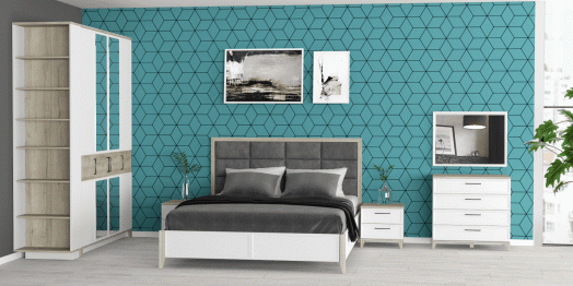 Модульная система AURELIO (модуль 306) Кровать Люкс 1800 с п/м