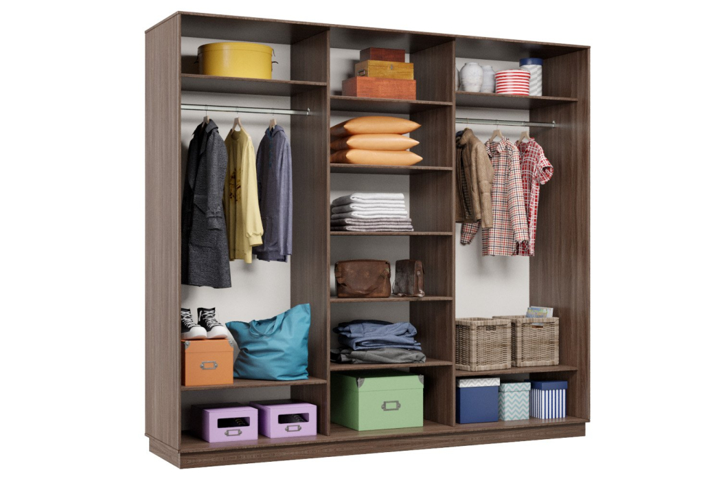 Шкафы-купе, Шкаф-купе Премьер 56 (15;15;15) трёхдверный