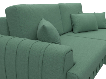 Диван угловой Лига-057 НПБ угол правый, рогожка Амур