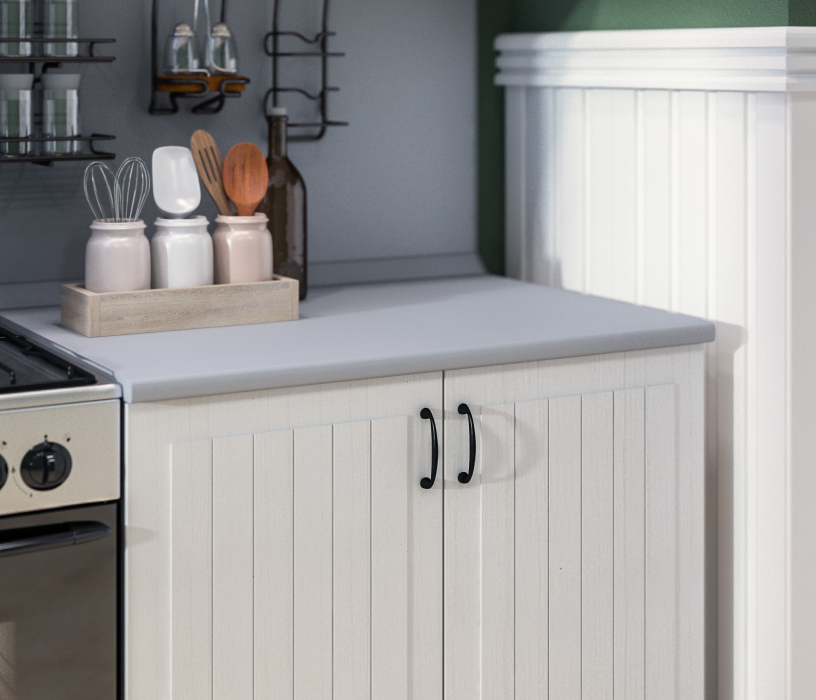 Кухонные гарнитуры, Кухонный гарнитур Регина 1,8м (Прованс) Сандал Белый