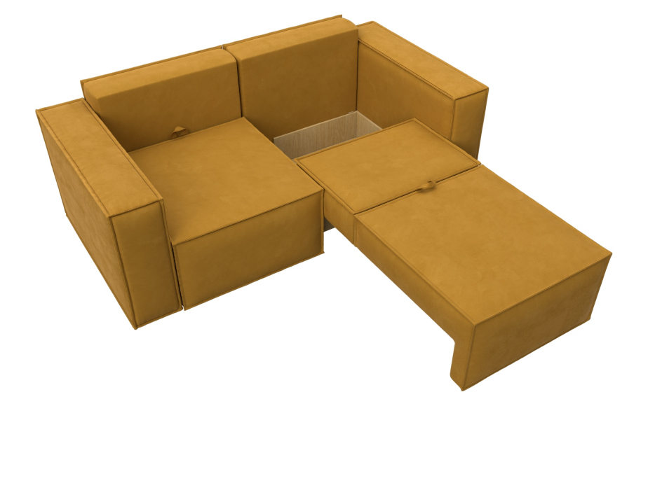 Диваны кровати со спальным местом, Диван прямой Куба мини, велюр BRUT