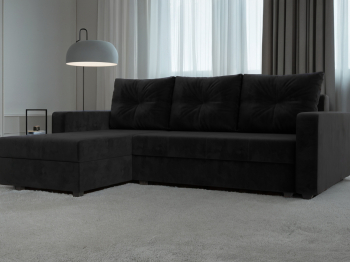 Угловой диван Ливерпуль Лайт левый угол, велюр